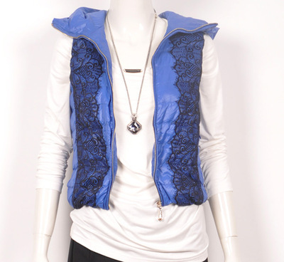 GB-1606歌蕾思正品羽絨服馬甲 短款修身時尚，麗水飛翔鳥制造